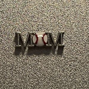 🦉💎Authentic Origami Owl Retired Baseball Mom Floating Charm